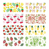 UV DTF Cup Wraps – 8 Sheets for 16oz Glass Cups, Decals & Craft Supplies (Fruit A)