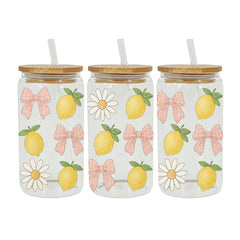 UV DTF Cup Wraps – 8 Sheets for 16oz Glass Cups, Decals & Craft Supplies (Fruit A)