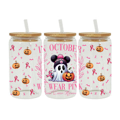 UV DTF Cup Wraps – 7 Sheets for 16oz Glass Cups, Decals & Craft Supplies (Halloween B)