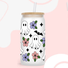 UV DTF Cup Wraps – 7 Sheets for 16oz Glass Cups, Decals & Craft Supplies (Halloween B)