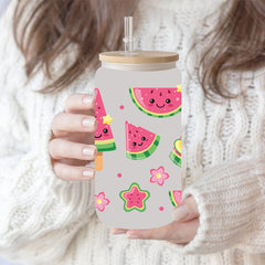 UV DTF Cup Wraps – 7 Sheets for 16oz Glass Cups, Decals & Craft Supplies (Fruit B)