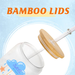 Bamboo Lid for 16oz/20oz Glass Cups