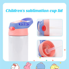 Lid for Kids Sublimation Tumbler Water Bottle Blanks Children Sublimation Cups
