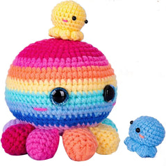 Crochet Kit for Beginners – DIY Animal & Plant Crochet Set, Starter Knitting Kit for Adults and Kids