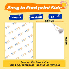 120g Sublimation Paper 8.5×11 Inch - 110 Sheets