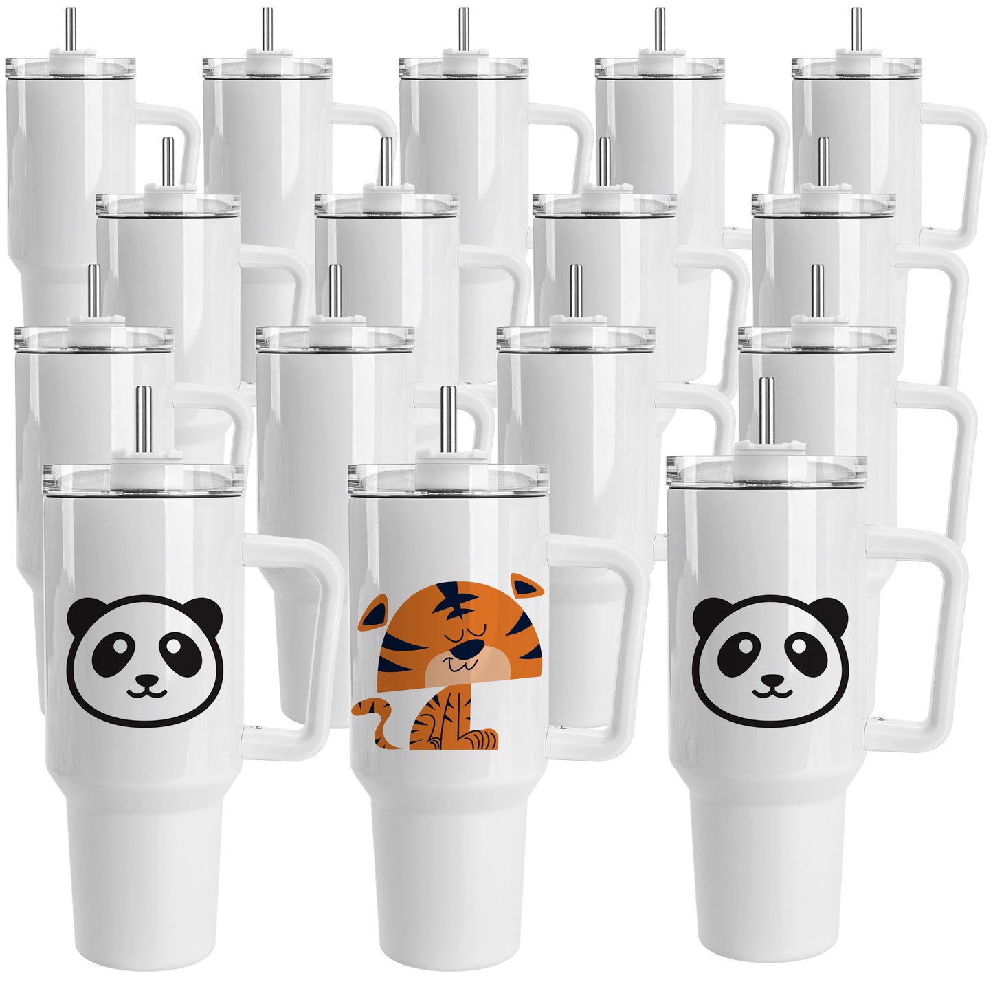 40 OZ Sublimation Tumblers with Handle