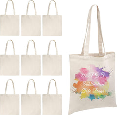 Sublimation Tote Bags Blanks large 15 x 16 in with Long Handle / Case of 160