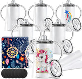 12 OZ Kids Sublimation Sippy Cups Toddler Tumbler Blanks