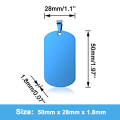 Stainless Steel Dog Tags – Engravable Necklace Pendant