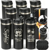 20 oz Tumblers Bulk with Dual-Opening Lids 8 Pack Powder Coated