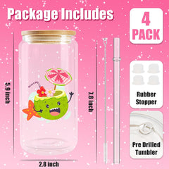16 OZ Sublimation Snow Globe Tumblers