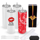 4 pack 20 oz Sublimation Tumblers Classics(Round Bottom)