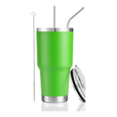 30 oz lime Green Stainless Steel Tumbler