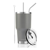 30 oz Grey Stainless Steel Tumbler