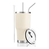 30 oz Cream Stainless Steel Tumbler