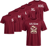 5PCS Unisex Sublimation Blank T-Shirts – Polyester Crew Neck Short Sleeve - Maroon