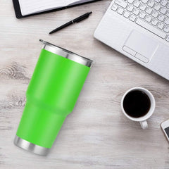 30 oz lime Green Stainless Steel Tumbler