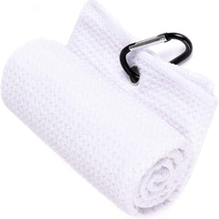 16x24 Sublimation Waffle Weave Microfiber Towels – Fold Golf Towels with Carabiner Clip