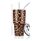 30 oz Leopard Stainless Steel Tumbler