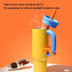 34oz Insulated Travel Tumbler with Straw