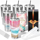 30 oz Sublimation Tumblers, 6 Pack Stainless Steel Tumbler Blanks