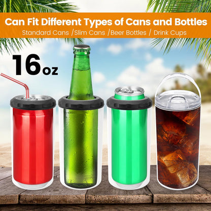 Sublimation Cold Drink Skinny Beer Can Coolers
