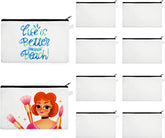 10 Pack Sublimation Makeup Bags Blanks