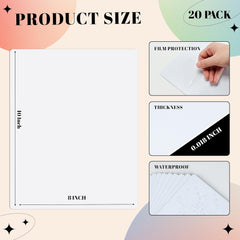 20 Pieces Sublimation Aluminum Photo Blanks 8x10 Inch