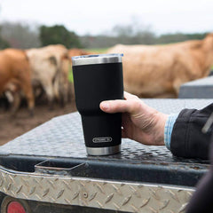 30 oz Black Stainless Steel Tumbler / Case of 32