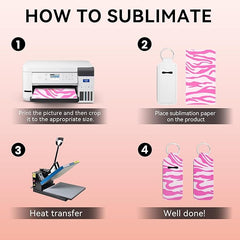 20 Pack Sublimation Chapstick Holder Keychains