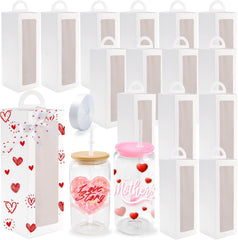 16 Pack Gift Boxes with Ribbon for 16oz and 20oz Glass Cups