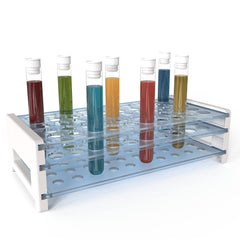 12×100mm Plastic Test Tubes with Caps, 8ml, Clear