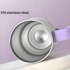 30oz Stainless Steel Tumbler with Handle & Straw