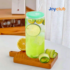 20 oz Glass Cups with Acrylic Lids (Clear)