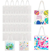 24 Pack 8 x 8.75 inch Sublimation Mini Tote Bags Bulk Blanks