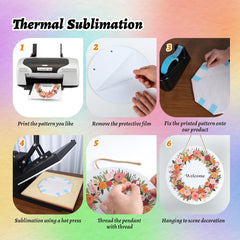 10PCS 10 Inch Sublimation Door Hanger Blanks
