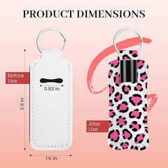 20 Pack Sublimation Chapstick Holder Keychains
