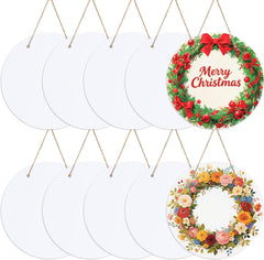 10PCS 10 Inch Sublimation Door Hanger Blanks