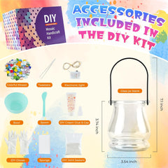 DIY Mosaic Candle Holder Kit with Handle
