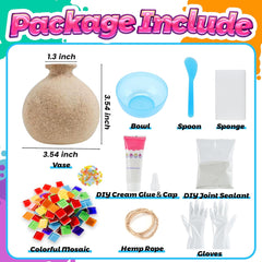 Mosaic Vase Craft Kit – DIY Handmade Project