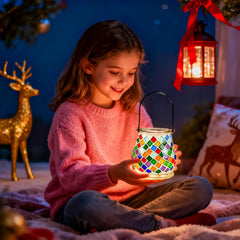 DIY Mosaic Candle Holder Kit with Handle