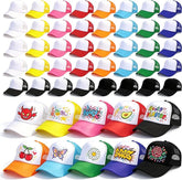 40-Pack Colorful Blank Trucker Hats for Sublimation – Adjustable Mesh Snapback Caps