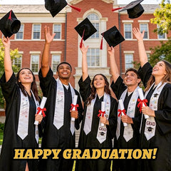 15 PCS White 70 Inch Sublimation Graduation Stoles Bulk Unisex Satin Sashes for DIY Custom School Honor