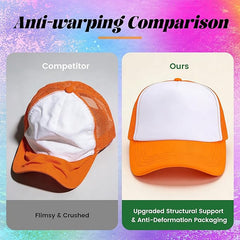 15-Pack Colorful Blank Trucker Hats for Sublimation – Adjustable Mesh Snapback Caps
