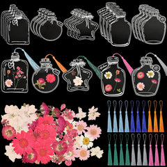 20PCS DIY Dried Flower Bookmark Kit