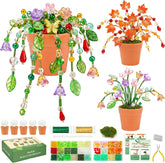 Beaded Plant Kit for Fridge with Crystal Beads and Instruction