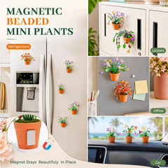 Beaded Plant Kit for Fridge with Crystal Beads and Instruction
