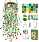 Beaded Plant Kit with Disco Flowerpot Crystal Beads and Instruction
