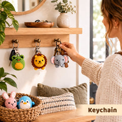 Crochet Kit for Beginners 6 Animal Family with Video for Adults