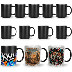 11 oz Color Changing Sublimation Mugs – 12 Pack Ceramic Mugs